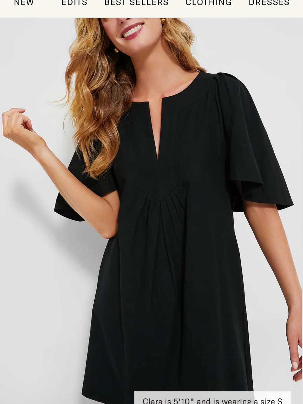 Pomander Place Black Flutter-Sleeve V-Neck Mini Dress from Tuckernuck - Picture 3 of 9